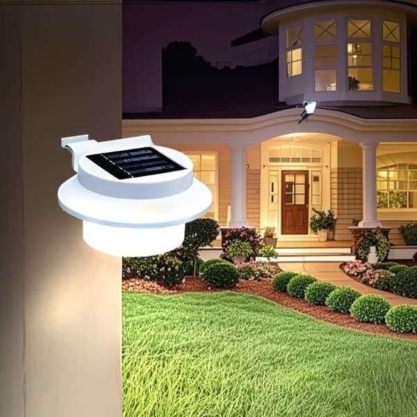 Udendørs solcellelampe - Udvidbar - 1-pak - Integreret solcellepanel - Sammenfoldelig krog (ingen boring påkrævet) - IP44 vandtæt