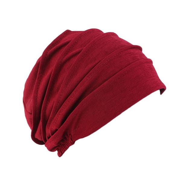 Elastisk bomullshatt for kvinner, myk turban, hodeplagg, celoterapihette