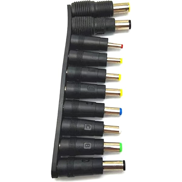 DC Barrel Jack Adapter 10Pcs DC Connector Jack Power Socket Universal DC Tip Set Compatible for HP Dell Toshiba Lenovo Thinkpad Laptop Charger Po