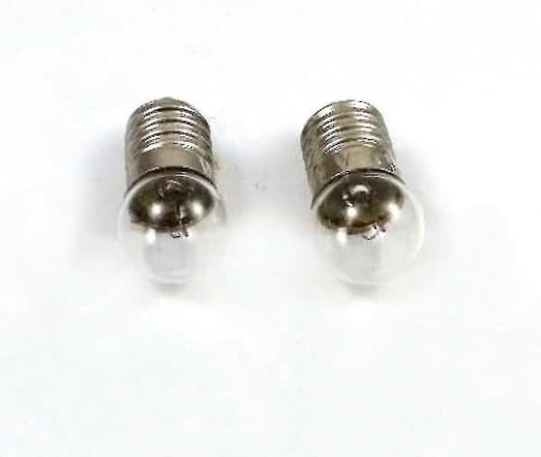 10 minilampun pakkaus E10 kierrekanta taskulampulle, 2,5 V 0,3 A