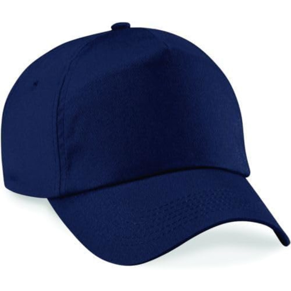 Barn/vuxen enfärgad basebollkeps dam herr flickor pojkar barn keps skola P.E. sommar justerbar Navy One Size