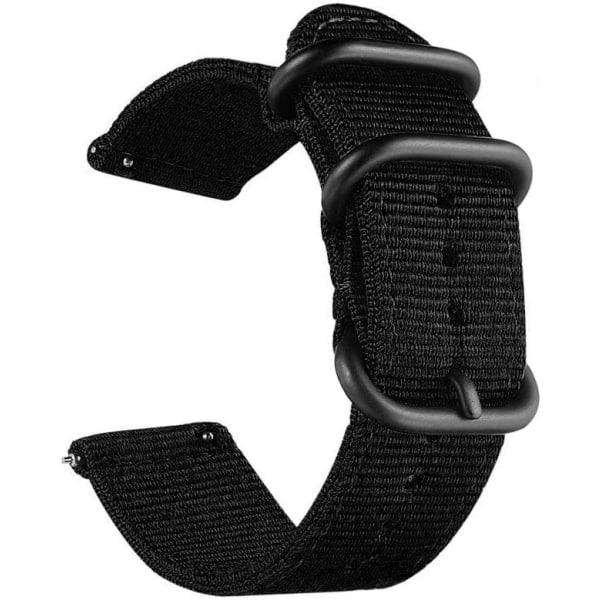 20mm 22mm 18mm 24mm Universal Ballistic Watch Band, Nylon Canvas Woven Loop Replacement Strap Wristband Buckle Fastener Adjustable Closure for Smart-