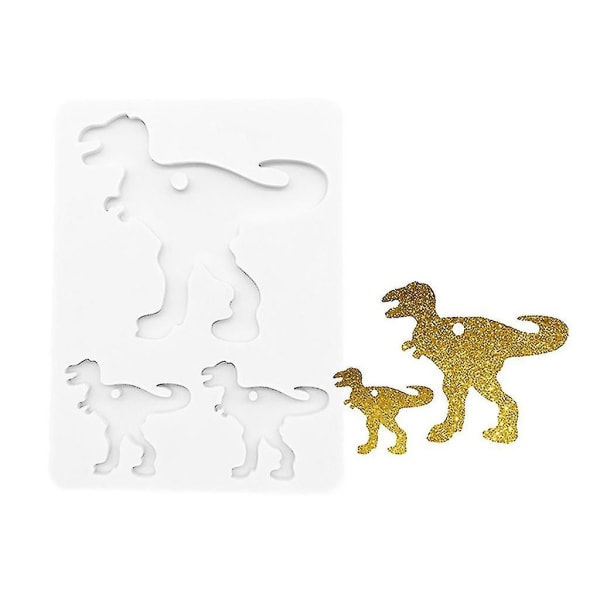 Mor Fåre Baby Lam Alpaca Familie Dyr Nøglering Silikoneform Med Hul Skildpadde Ko Dinosaur Harpiksform Kunst Håndværk