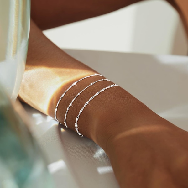 Snygga armband för kvinnor, Trendiga smyckesset för kvinnor, Armband för kvinnor 3Pcs Bracelet B