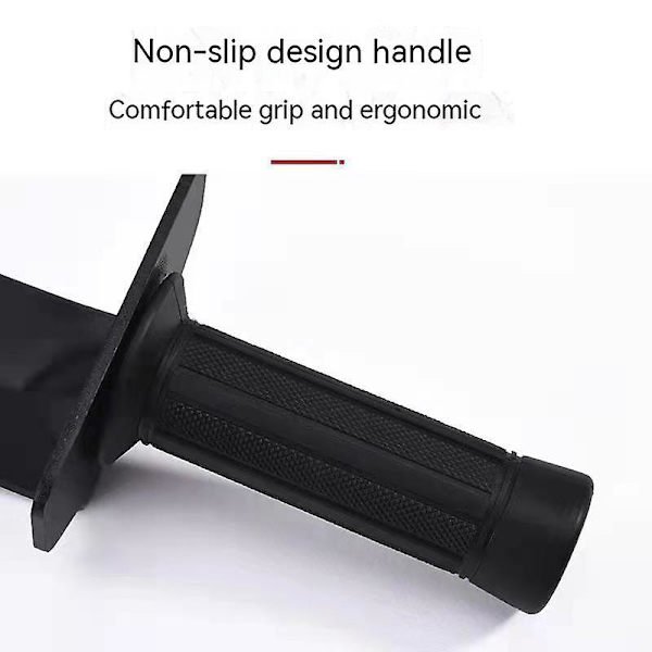 Metalldetektorspade Heavy-duty hagespade Spader Verktøy for utendørs (svart)