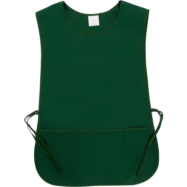 Justerbar Universal Skomagerforklæde Unisex Skomagerforklæde til Mænd Kvinder Damer Tabards Arbejdsrengøringsforklæde med 2 Dybe Lommer Green XL