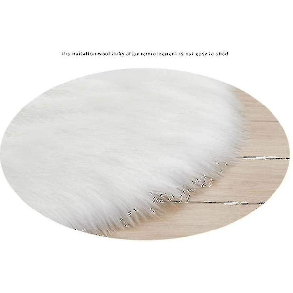Fluffy Faux Fur Fåreskind Tæppe Stue Soveværelse Gulvtæppe Tæpper Hjemmeindretning