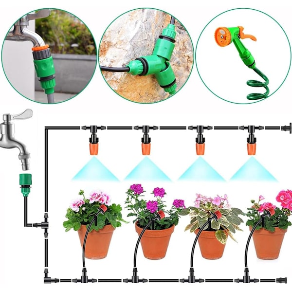PAORHS Puutarhaletkun putki Yhden suun sovitin Hana Liitin Liitäntä Kasteluun 6 kpl Green pipe connector 6pcs