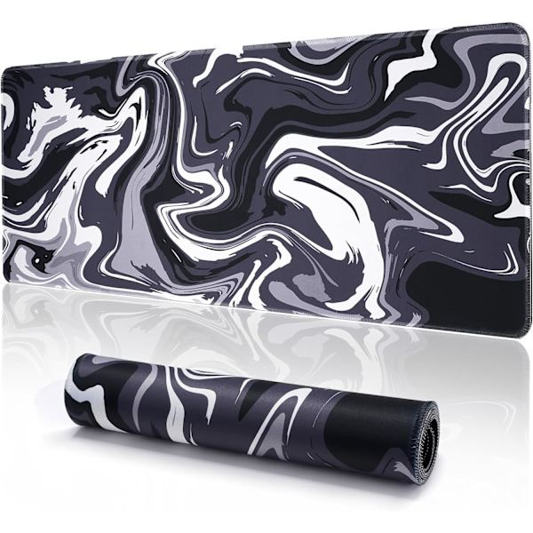 Musematte Gaming Stor Skrivebordsmatte (31,5 x 11,8 x 0,12 tommer) Vaskbar Stor Musematte, Japansk Musematte med Antiskli Gummibase, Utvidet Mo MousPad Y2 XL