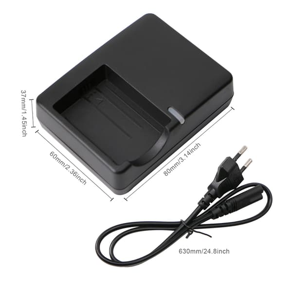 Udskiftningsbatteri til digitalkamera LCD-oplader passer til LP E5 LC E5E 450D 1000D lithiumbatteri EU-stik tilbehørsdel