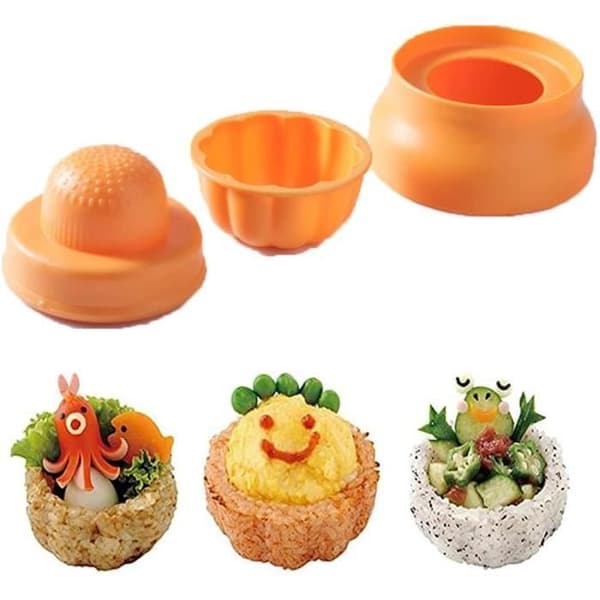 Sushiform - Ej angivet - 2 delar - PP-plast - Orange - 10,5 cm