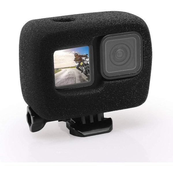 Windslayer-skydd för Gopro 10 Hero 9 vindbrusreducerande svampvideoljuddämpare hus