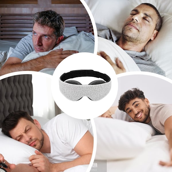 Lysblokerende øjenmaske, nul øjentryk, komfortabel og justerbar sovemaske til kvinder og mænd, perfekt bind for øjnene til søvn/rejse/lur/skiftearbejde