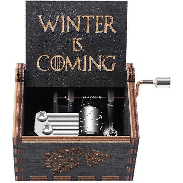 Game Of Thrones Trä Musikbox, Antik Handgjord Trä Handvev Musiklådor Present Till Chris