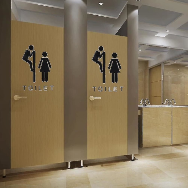 WC-tarrat Irrotettavat WC-istuimen kylpyhuoneen ovi Wc-kyltti