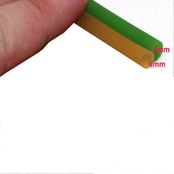 6 mm solid 10 meter høj elastisk latex gummibånd elastisk reb til fiskeslange klokker industri sportstræning grøn