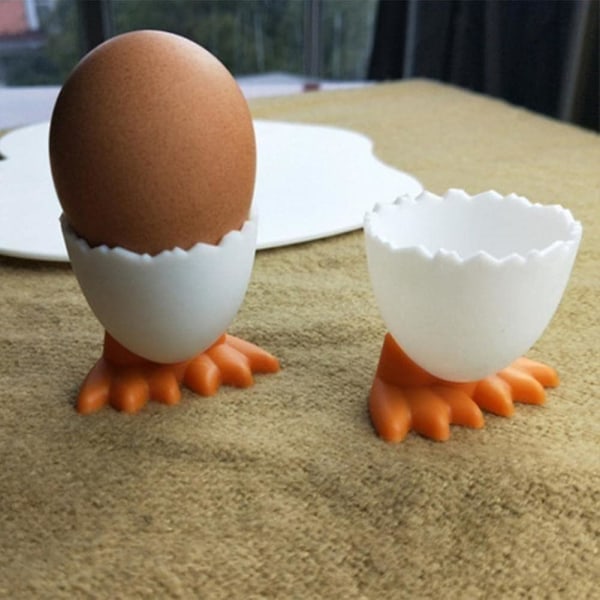 Tegneserie Sød æggekopholder Æggeholderåbner Separator Kogte æg Beholder Køkkenudstyr Creat