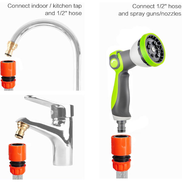 Universaali keittiöhanan liitin Keittiön sekoitinletkun liitin, hanan puutarhaletkuliitäntäliitin, keittiön puutarhan kasteluhanaliitin Brass Kitchen Sink Connector