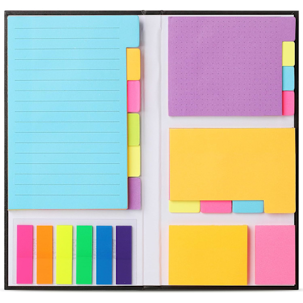 Bibel Sticky Notes Sæt, 410 Pakke, Skole, Kontorartikler, Planlægger Sticky Note Dividers Tabs, Bognoter Vibrant 1 Set