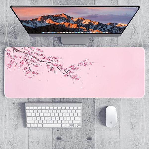 Musematte Gaming Stor Skrivebordsmatte (31,5 x 11,8 x 0,12 tommer) Vaskbar Stor Musematte, Japansk Musematte med Antiskli Gummibase, Utvidet Mo MousPad Y7 XL