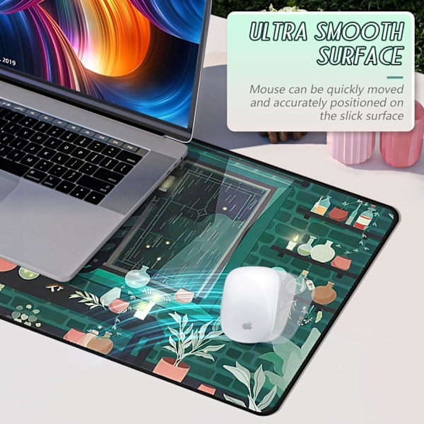 Musematte Gaming Stor Skrivebordsmatte (31,5 x 11,8 x 0,12 tommer) Vaskbar Musematte Bærbar PC Skrivebordsmatte, Japansk Musematte med Sklisikker Gummibase, Utvid MousePad Y11 XL