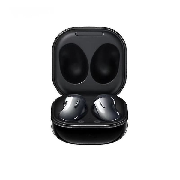 Svart/hvite trådløse ørepropper Bluetooth In-ear True Cordless med håndfri ringemikrofon, 4 lang spilletid; Inkluderer kompakt ladeveske