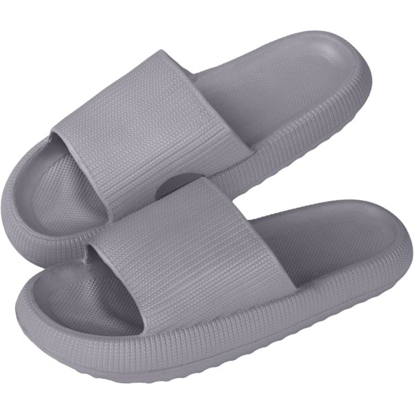 Cloud Sliders Dam Herr, halkfria badtofflor dam sommar, mjuka flip flop kuddsliders, plattform pool sliders duschskor för inomhus & utomhus