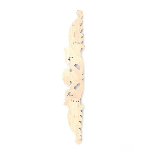 Utskjæringer Applique Umalt Blomst Hjemmeinnredning 24.5x4.5cm