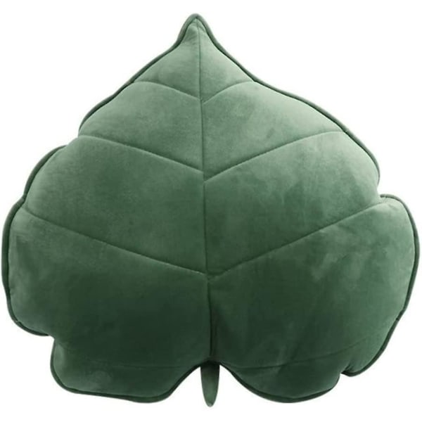 3d Leaf Kastkudde Bekväm soffa Sovkudde Inredning 13x13cm Mörkgrön, 3d Leaves Kudde