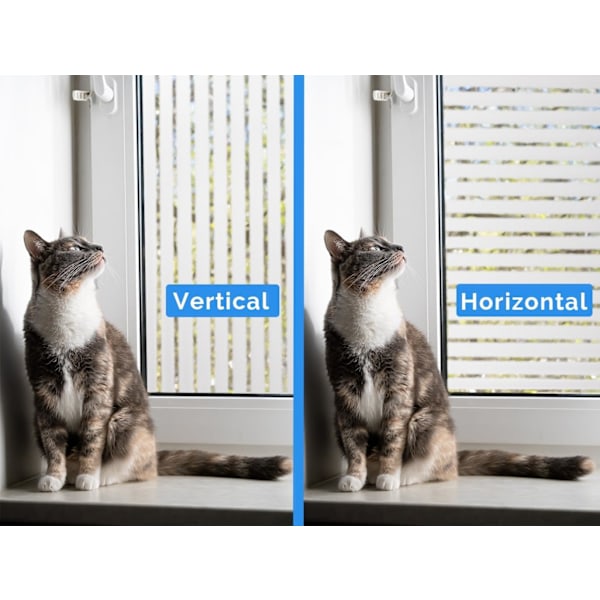 Himmeäraitakuvioinen ikkunakalvo, itseliimautuva vinyyli, yksityisyyskalvo lasi-ikkunoille, kylpyhuoneeseen, kotiin ja toimiston oveen (30cm x 1m) 30*100