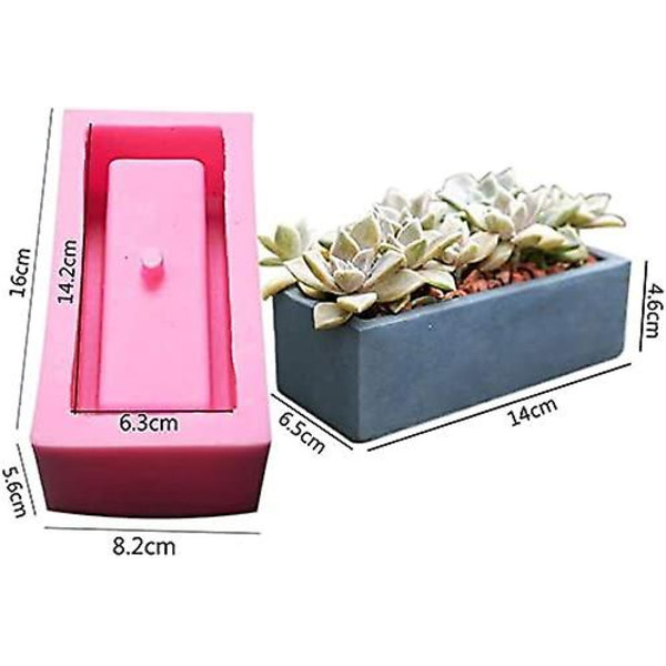 Silikonibetoniset kukkaruukkumuotit, silikoniruukkumuotit I Love U -muotoilu Mehikasvi Kukkateline Muotit Sementillä Savimuotit DIY Käsityökoristelu