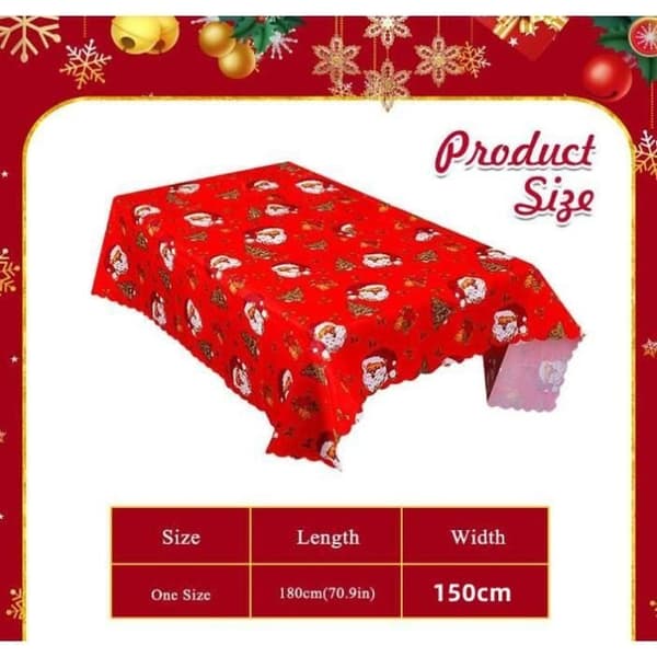 Julduk - Ej angivet - 150x180cm - Röd - Polyester - Tvättbar