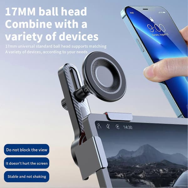 Bilinstrumentbrætmontering – til smartphone – med justerbar arm Black1