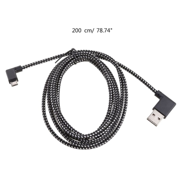 Nylon Mobiltelefon Snabbladdning USB C Kabel Typ-c Laddare Micro USB