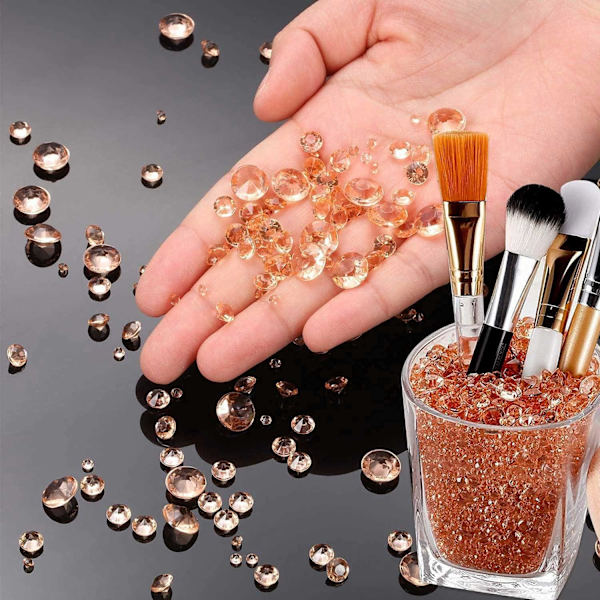 4000 stk roségull diamanter konfetti bryllup krystall akryl rhinestones vasefylling, for borddekorasjon bryllupsdekorasjon brudeshow Rose Gold