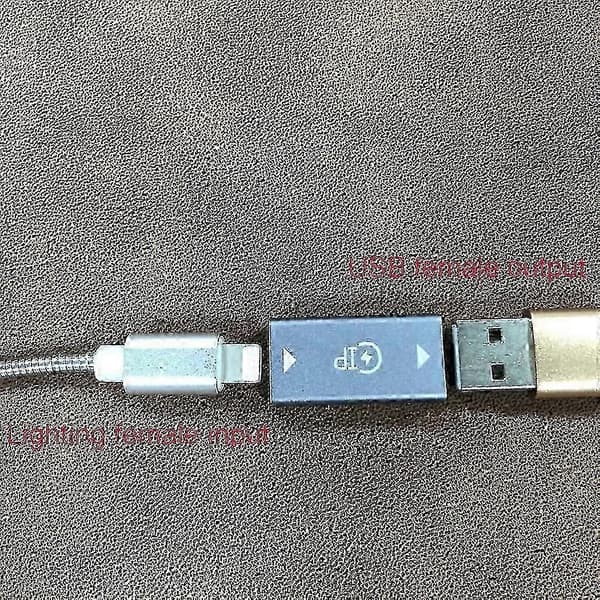 Lightning hun til USB 3.0 adapterkonverter til iPhone opladerkabel, flashdrev, kortlæser, lamper, ventilatorer