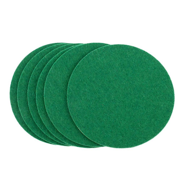 6 stk. Air Hockey Bordfilt Pushers Udskiftning Filt Puder Grøn M