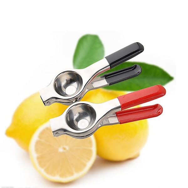 Manuel citronpresser, manuel juicer, manuel citruspresser, anti-korrosion, effektiv juiceudvinding og nem at rengøre (2 stk., flerfarvet)