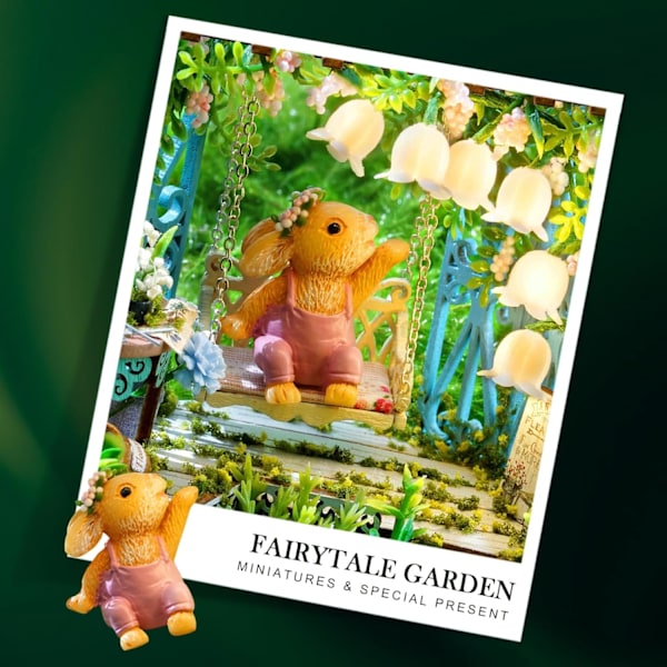 Cuteefun DIY Miniatyrdockhus u201dDrömbflaskanu201d Kit med Dammskydd för Vuxna Hantverk  Present (Feyträdgård) Fairy Garden