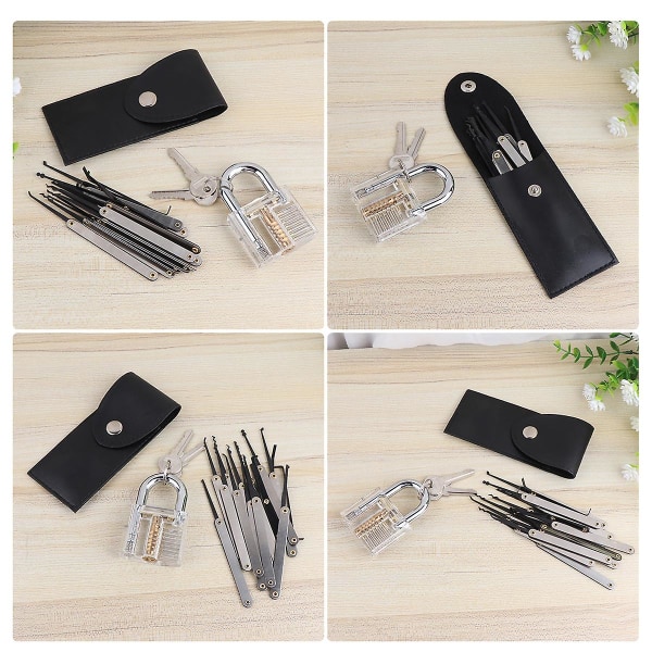 15 Lock Pick Tools Lock Picking Kit Lockpicking Set Låssmed Verktyg Professionell Lock Pick Set  (HY)