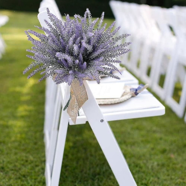 8 bunter vakker bukett med lilla lavendel dekorative kunstige planter kunstige blomster - lilla