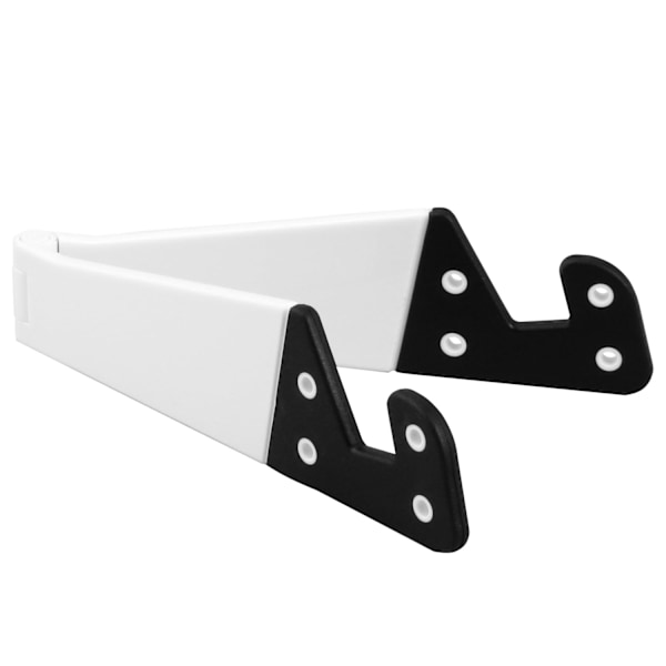 Telefonholder Justerbar Kontorpult Telefonholder - Hold Pulten Ryddig - Vertikal/Horisontal Feste iPhone/iPad/Samsung/HTC/Universal Kompatibilitet - Hvit