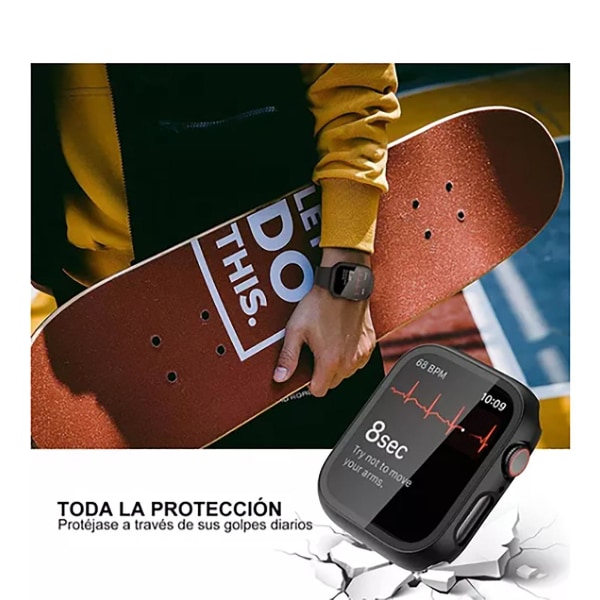 4 stk Watch Screen Protector Case Fuld dækning Ur Beskyttende Case Cover til Iwatch 8 Series