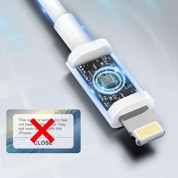 iPhone-laturikaapeli, 4 kpl 3FT/1M MFi-sertifioitu Lightning-kaapeli Apple Fast Charging -kaapeli yhteensopiva iPhone 14 13 12 11 XS XR X Pro Max Mini 8