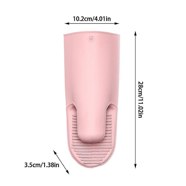 Silikonugnsvante Värmebeständig Mikrovågsugnsvante Halkskydd Bakverktyg Köksvante (1 par, rosa)