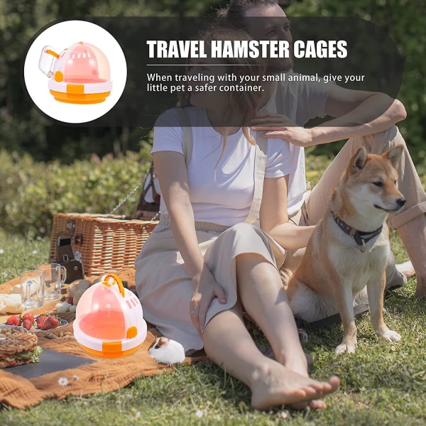 Hamstertransportbur Bur Utomhus Bur Bärbar Transportbur Hamster För Smådjur Igelkott Ekorre Marsvin