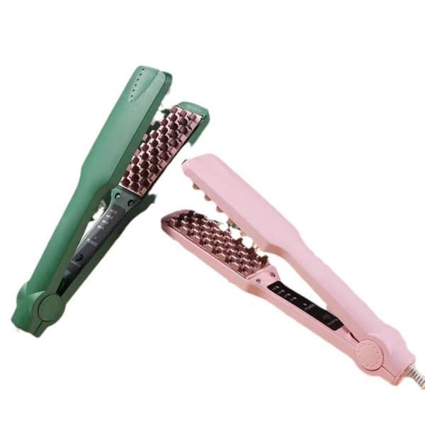 Volumizing Hårjern Glattejern Keramisk Hårkrøller Fluffy Hårkrøller Pink