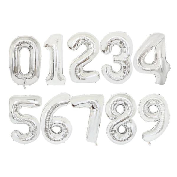 90CM SIFFERBALLONG GULD och Silver METALLIC Guld Guld-0