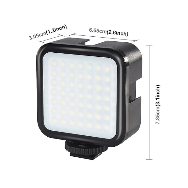 Bærbar kamera fotolys, fotografering belysningspanel lampe, mini LED-fyldlys, lomme dæmpbar fyldlampe, On-camera videolys, LED-videolys, til
