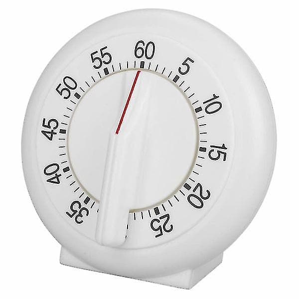 60 Minutter Rund Form Timer Køkken Mekanisk Tæller Alarm